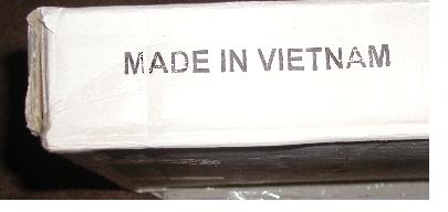 Made in vietnam label